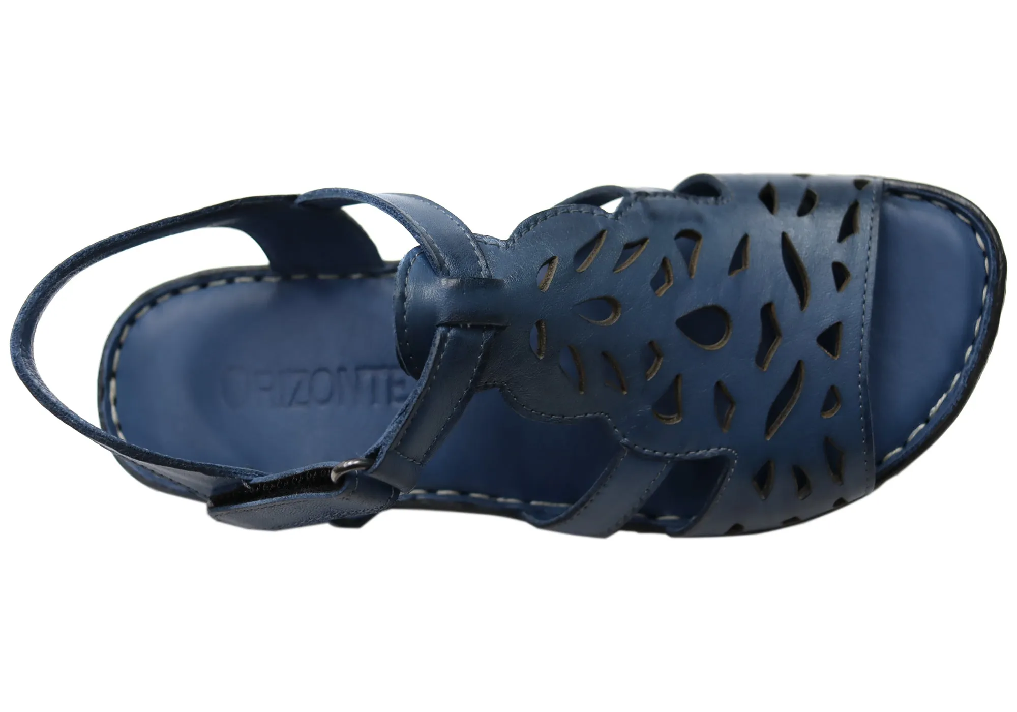Orizonte Raya Damen Bequeme Europäische Ledersandalen Orizonte Schuhe
