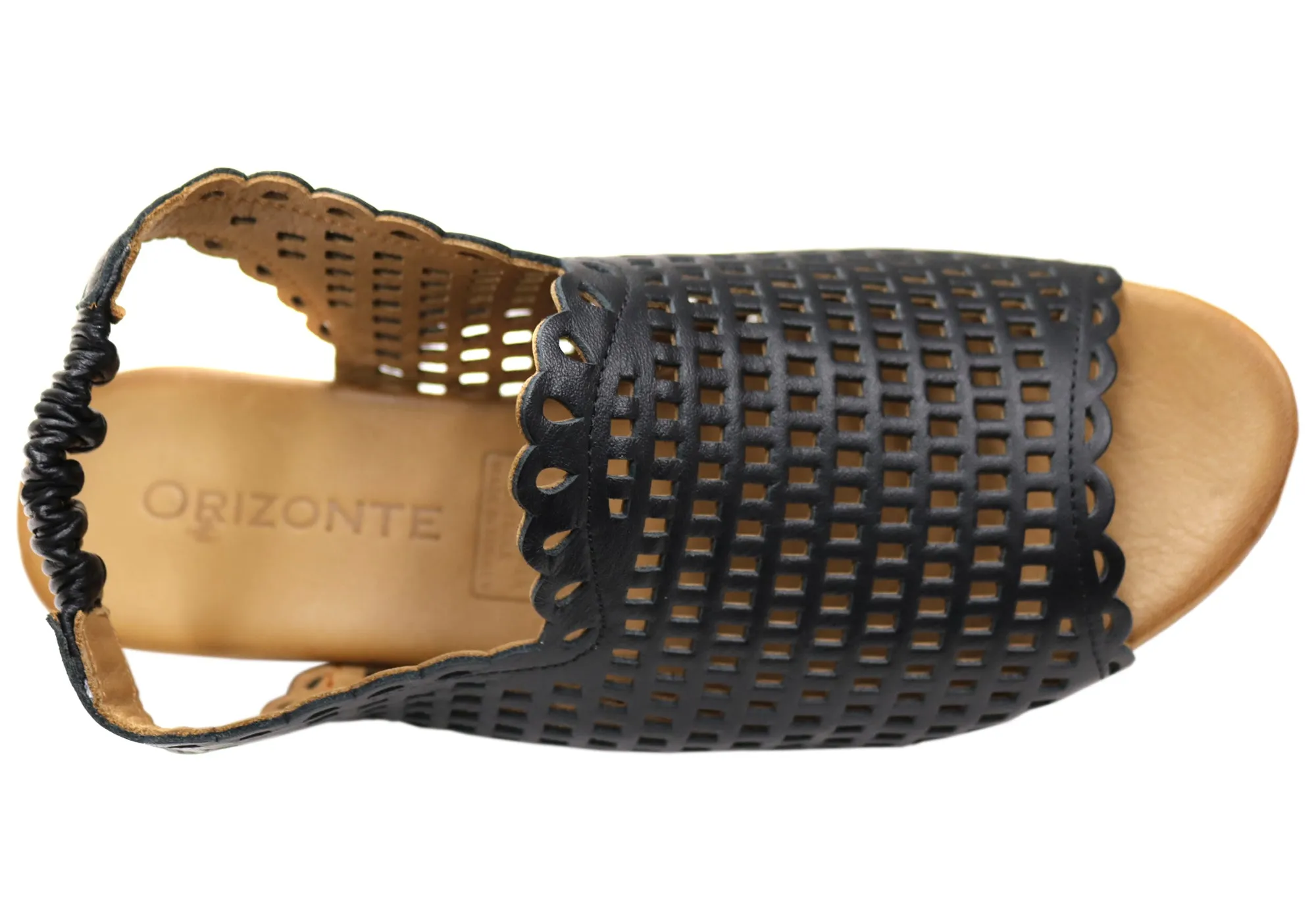 Orizonte Sash Damen Europäisches Leder Niedriger Absatz Bequeme Sandalen Orizonte Schuhe