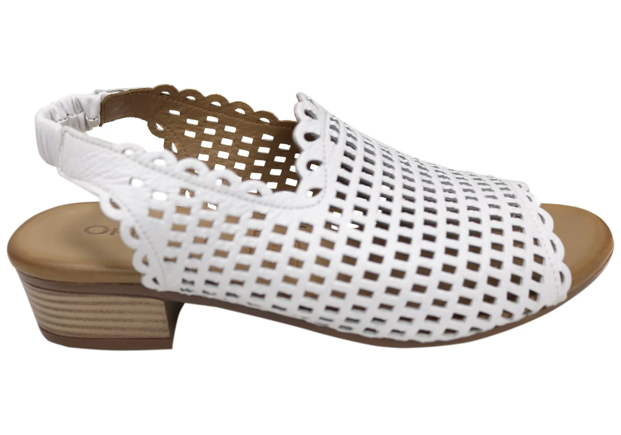 Orizonte Sash Damen Europäisches Leder Niedriger Absatz Bequeme Sandalen Orizonte Schuhe