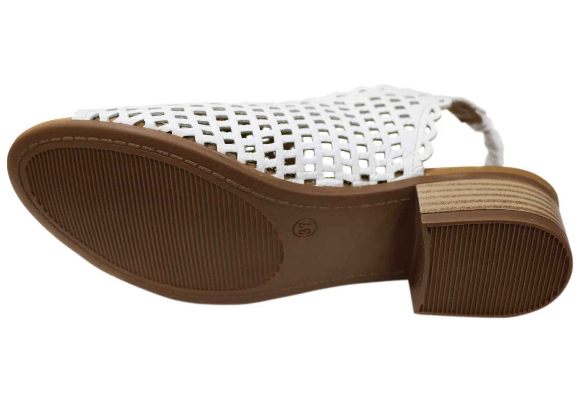 Orizonte Sash Damen Europäisches Leder Niedriger Absatz Bequeme Sandalen Orizonte Schuhe
