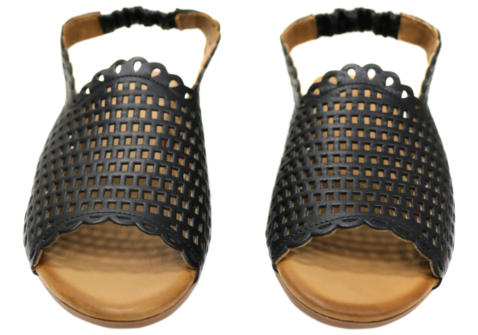 Orizonte Sash Damen Europäisches Leder Niedriger Absatz Bequeme Sandalen Orizonte Schuhe