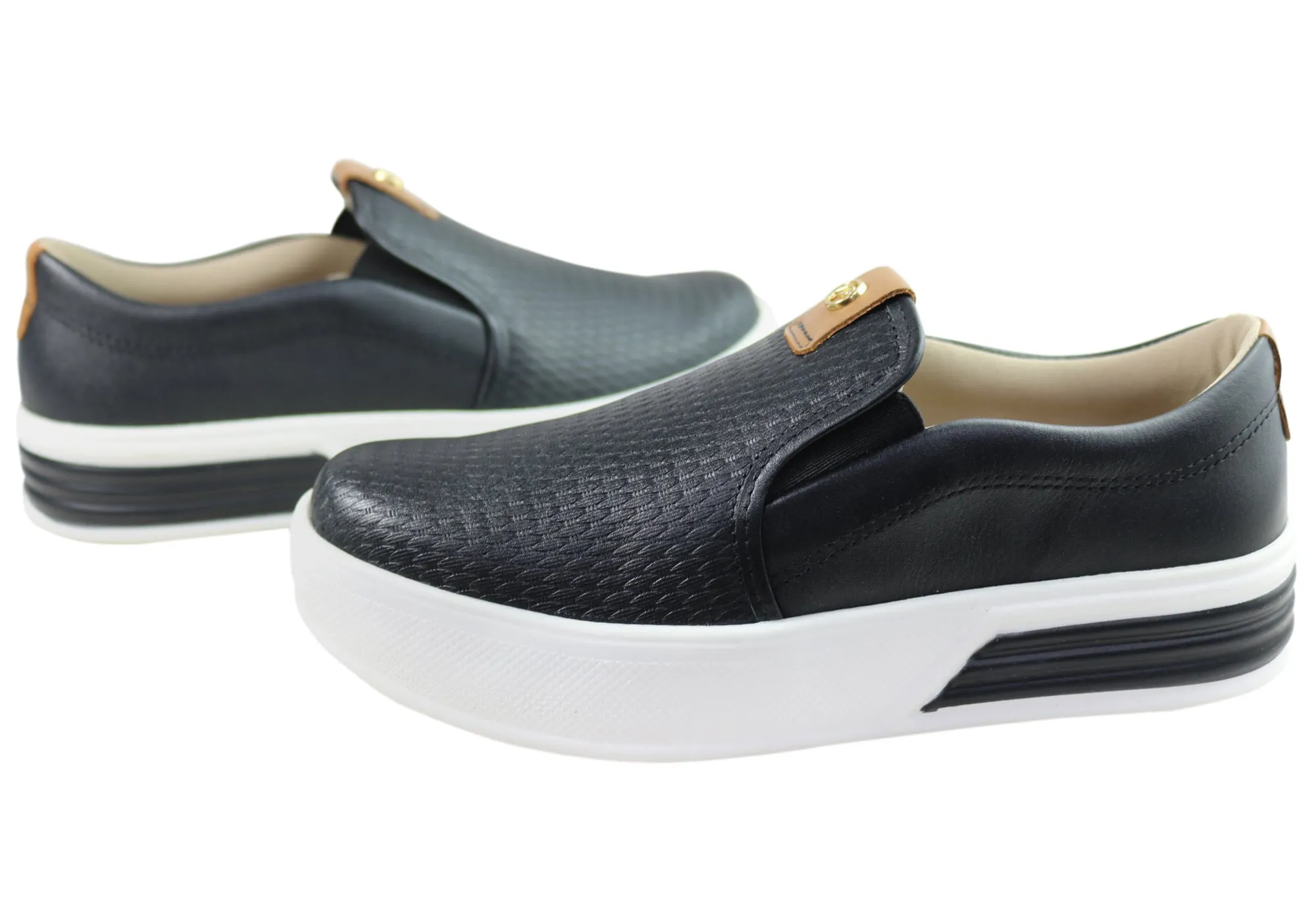 Pegada Cathy Damen Bequeme Leder Freizeitschuhe Hergestellt in Brasilien Pegada Schuhe