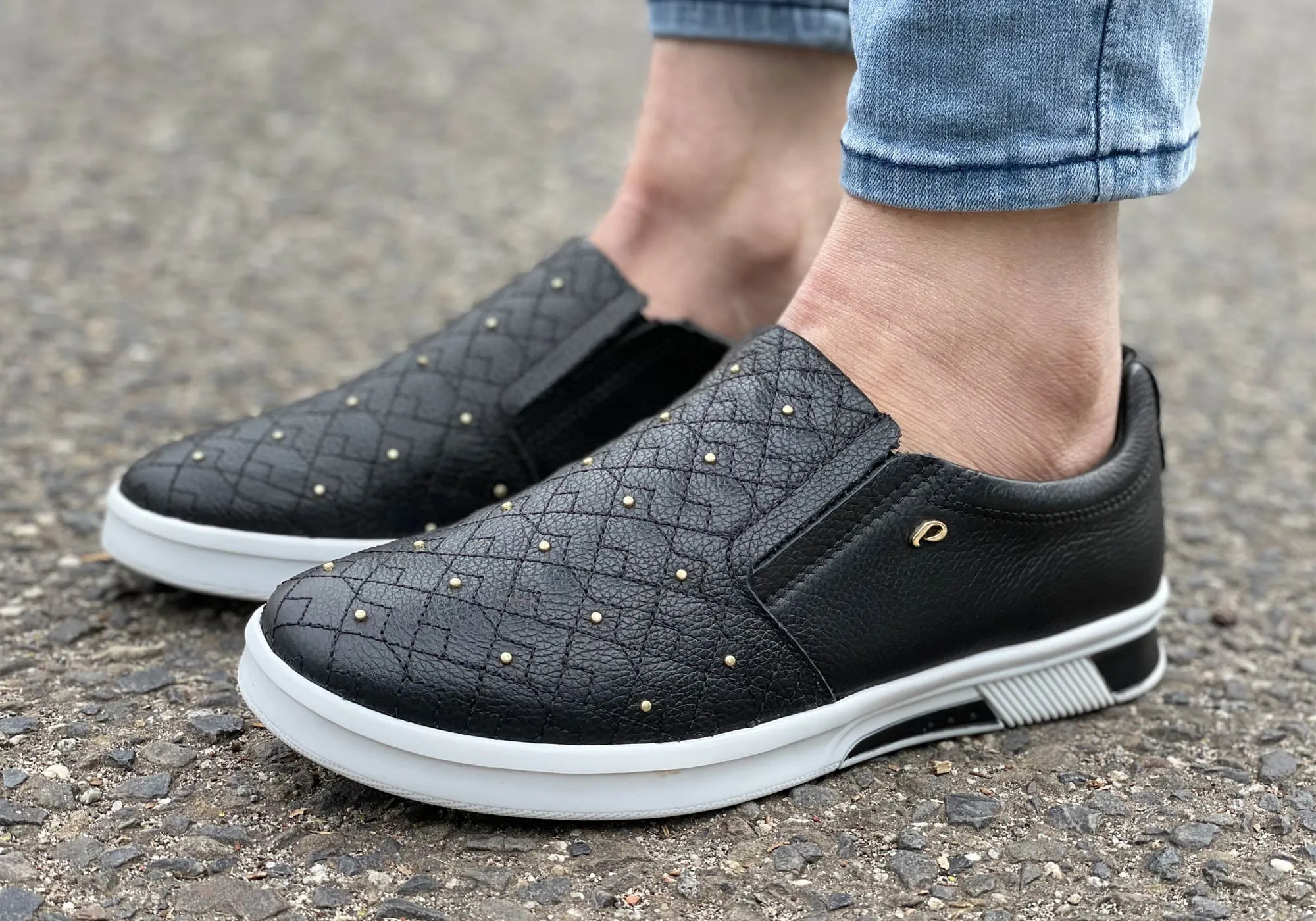Pegada Charisma Bequeme Leder-Casualschuhe für Damen Hergestellt in Brasilien Pegada Schuhe