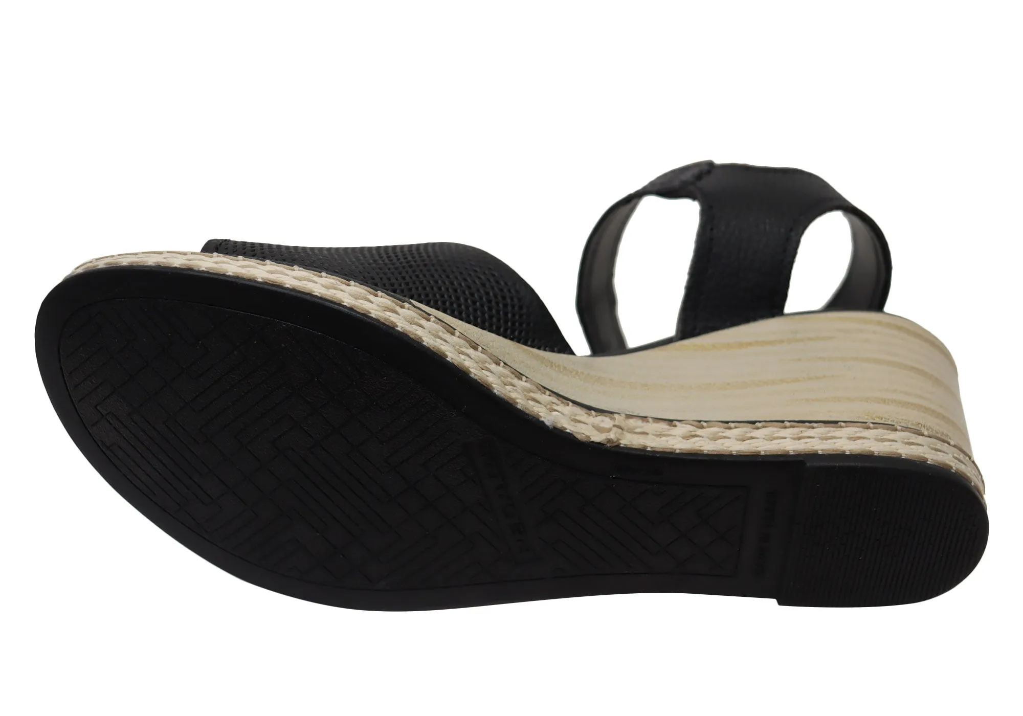Pegada Jeevany Damen Brasilianische Bequeme Keilabsatz Sandalen aus Leder Pegada Schuhe