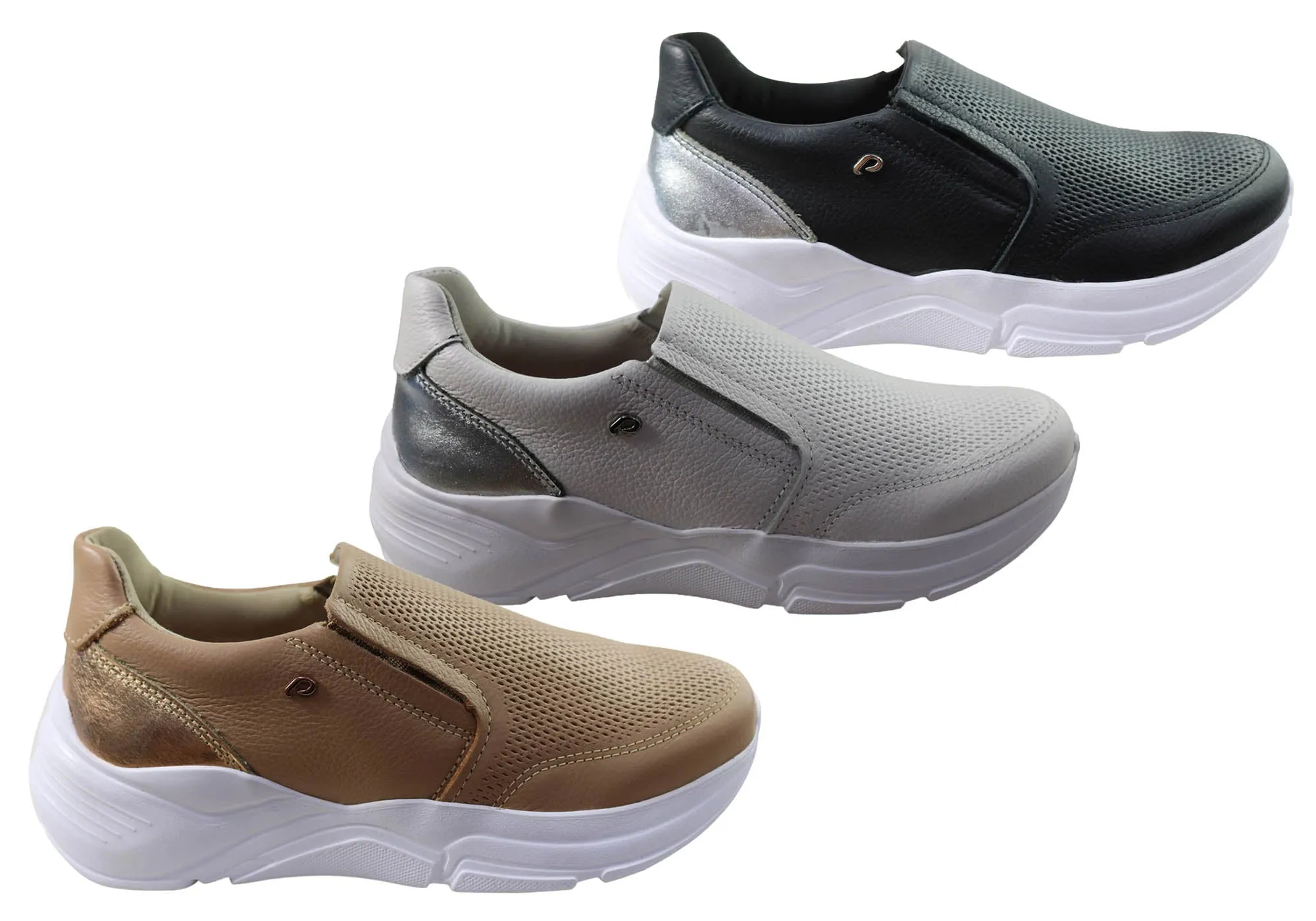 Pegada Kerri Damen Bequeme Leder Freizeitschuhe Hergestellt in Brasilien Pegada Schuhe