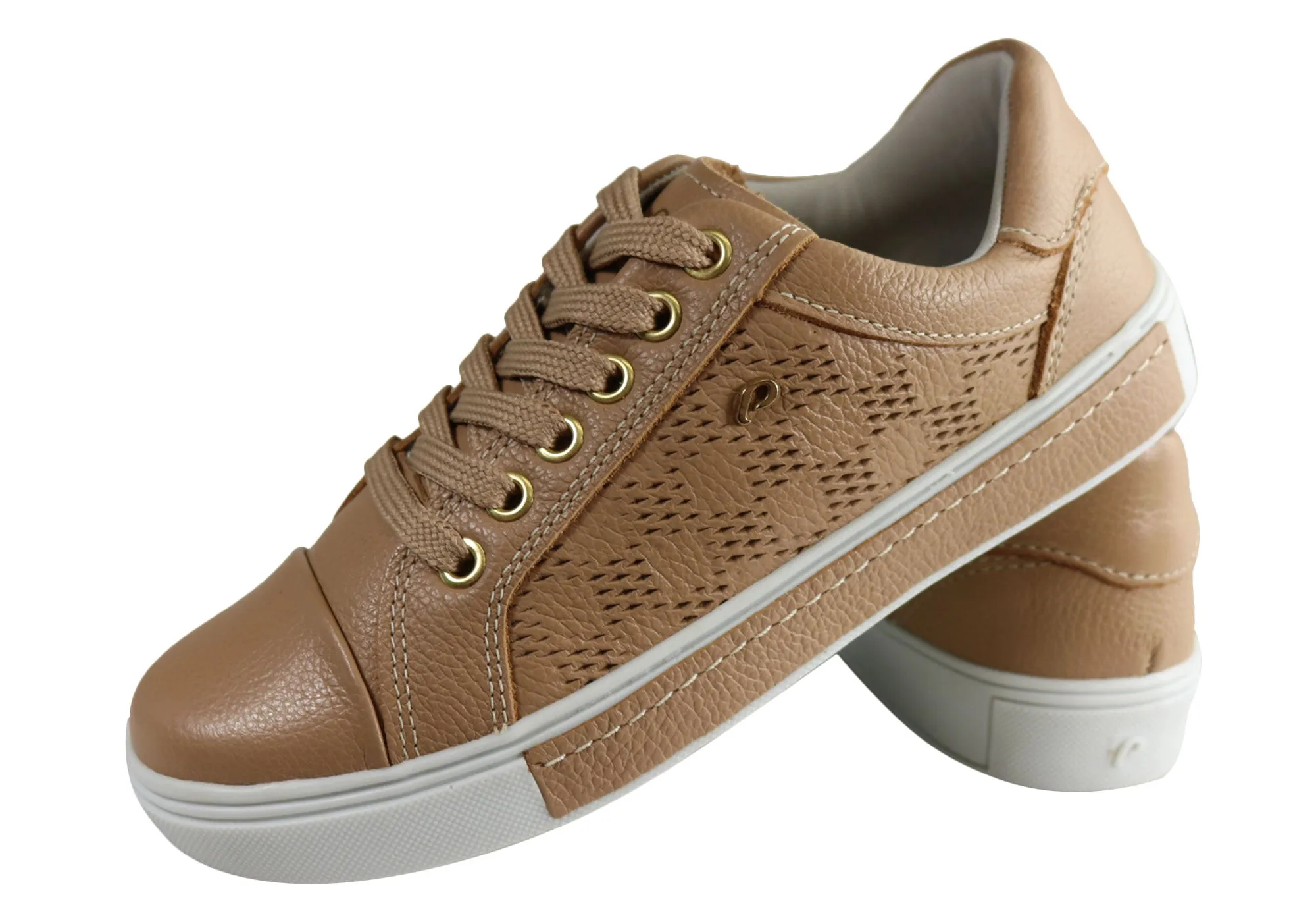 Pegada Micci Damen Bequeme Leder Freizeitschuhe Hergestellt in Brasilien Pegada Schuhe