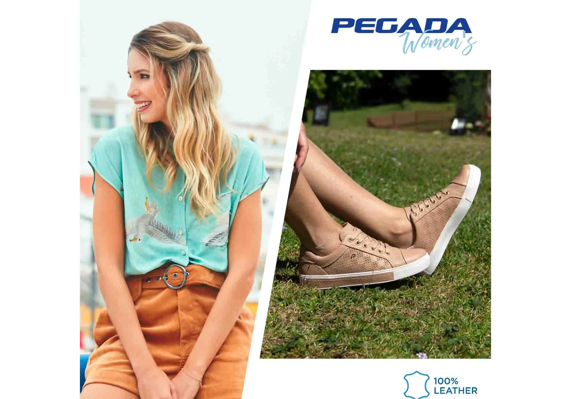 Pegada Micci Damen Bequeme Leder Freizeitschuhe Hergestellt in Brasilien Pegada Schuhe