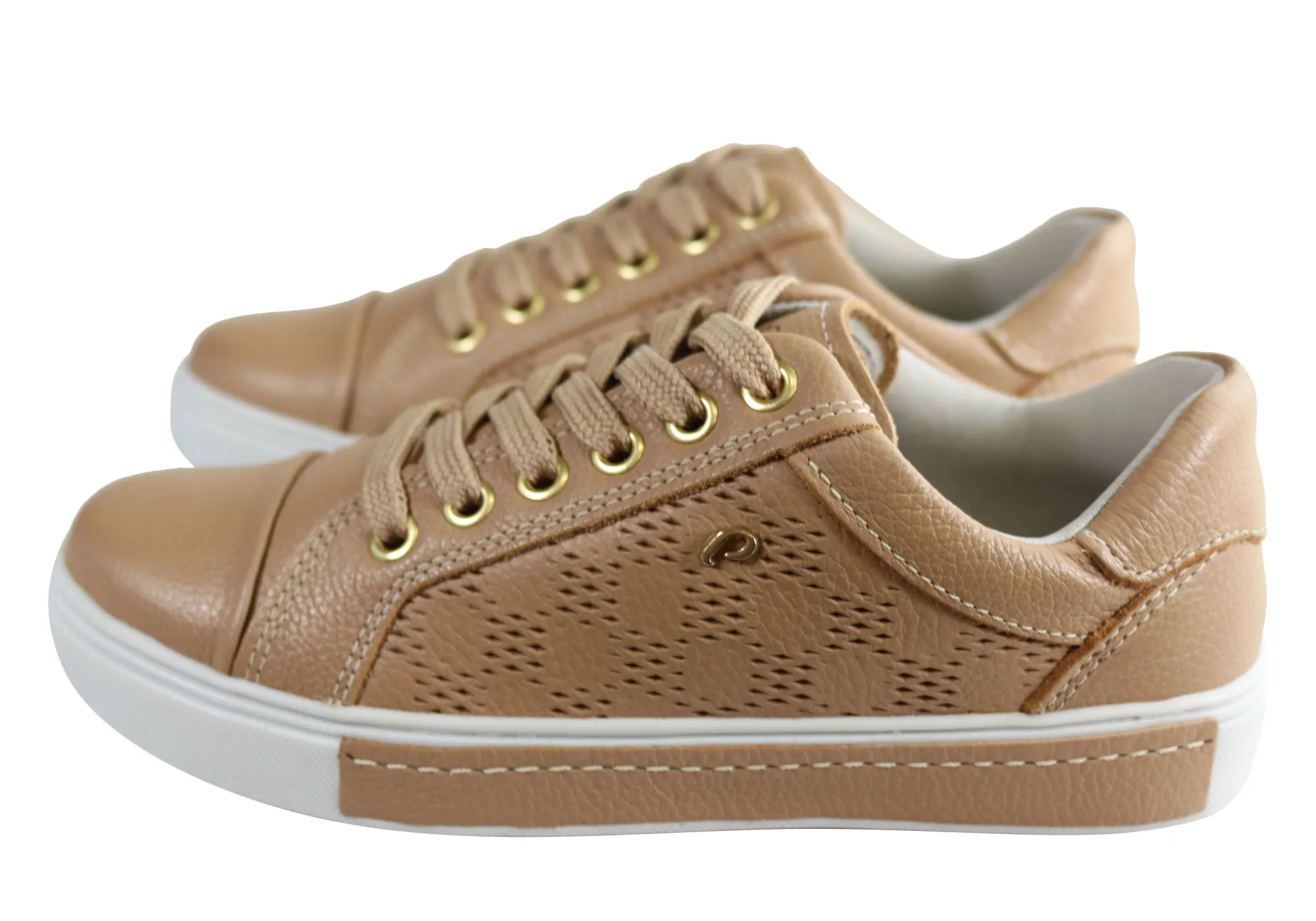 Pegada Micci Damen Bequeme Leder Freizeitschuhe Hergestellt in Brasilien Pegada Schuhe