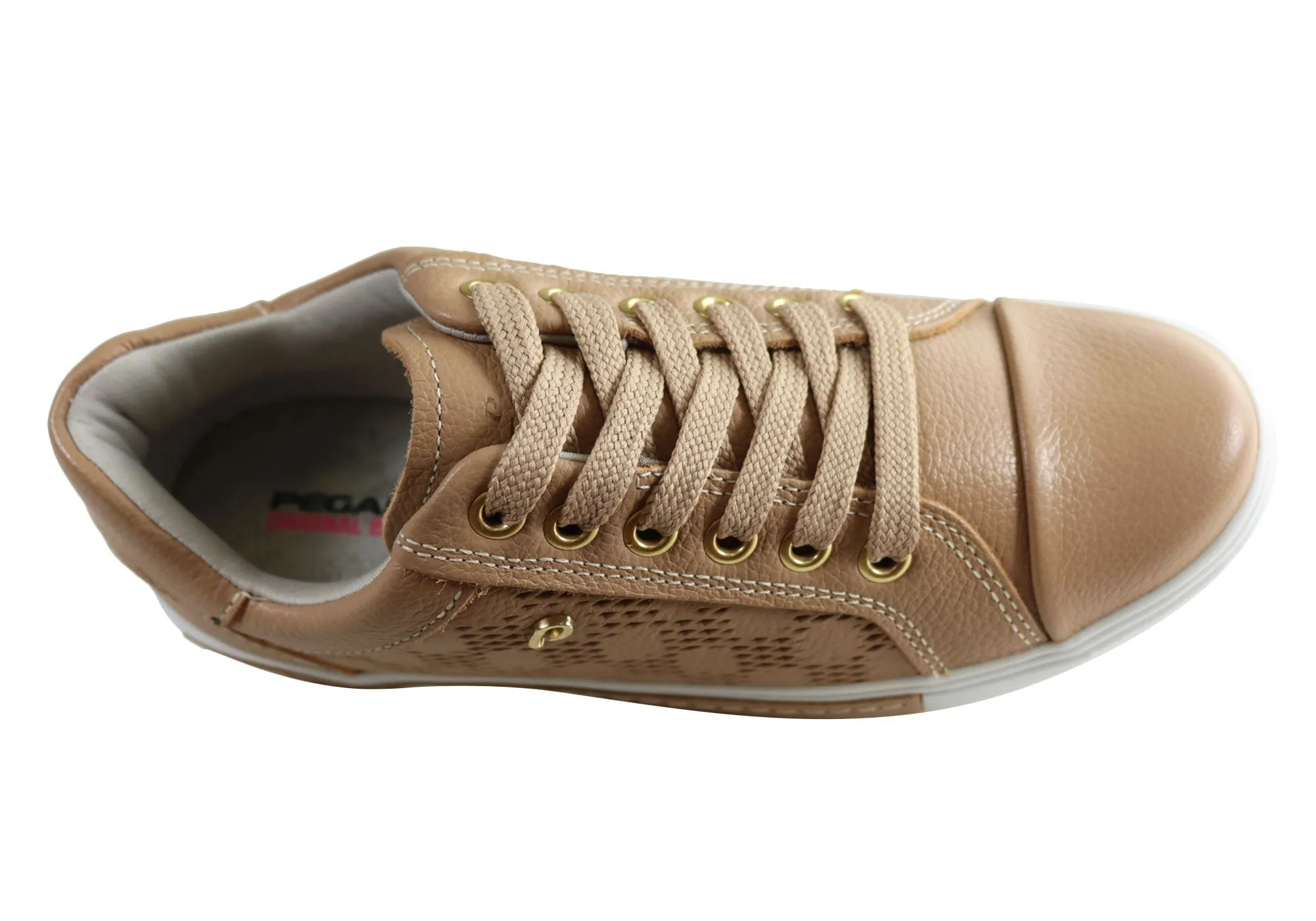 Pegada Micci Damen Bequeme Leder Freizeitschuhe Hergestellt in Brasilien Pegada Schuhe