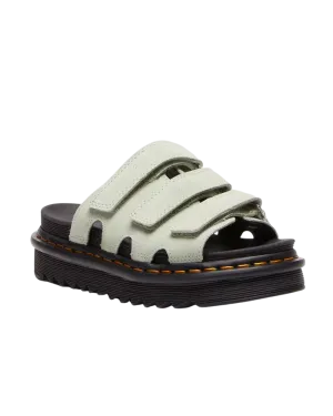 Raine Slide EH Wildleder Sandalen in Salbeigrün