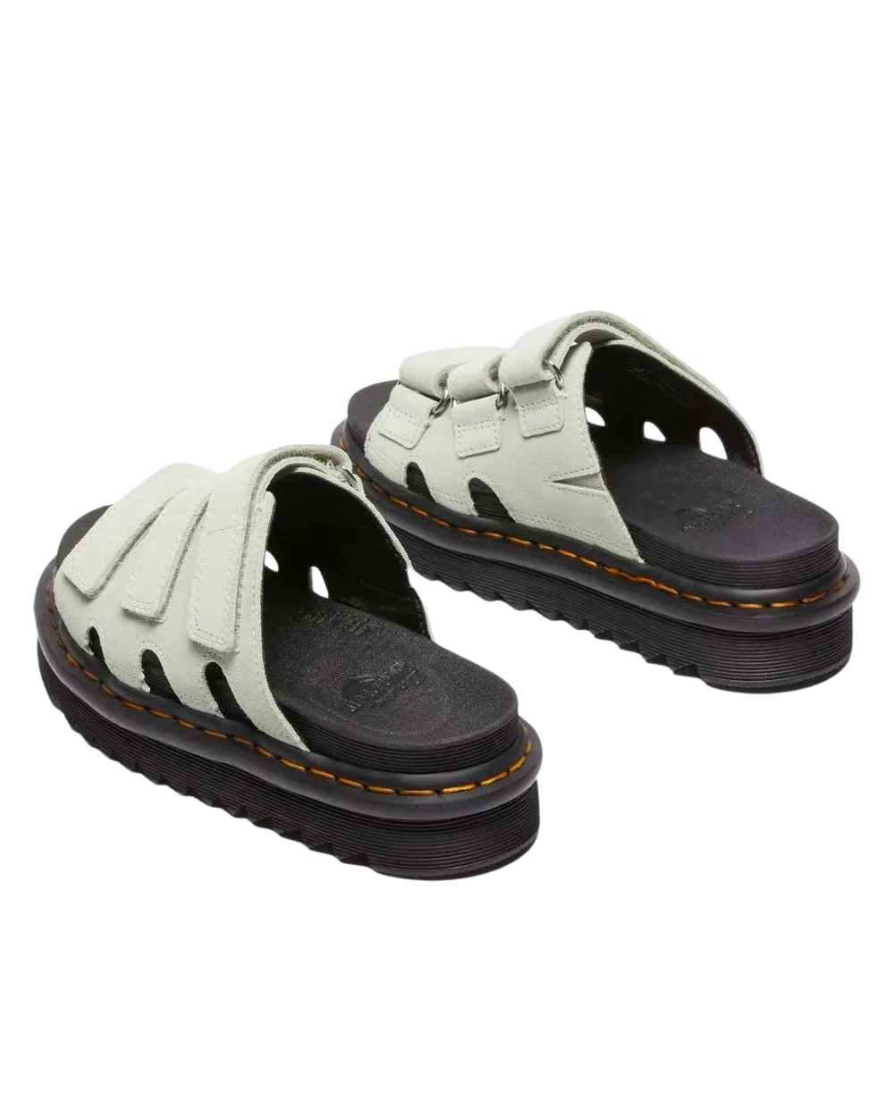 Raine Slide EH Wildleder Sandalen in Salbeigrün
