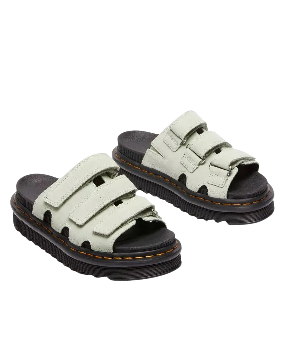 Raine Slide EH Wildleder Sandalen in Salbeigrün