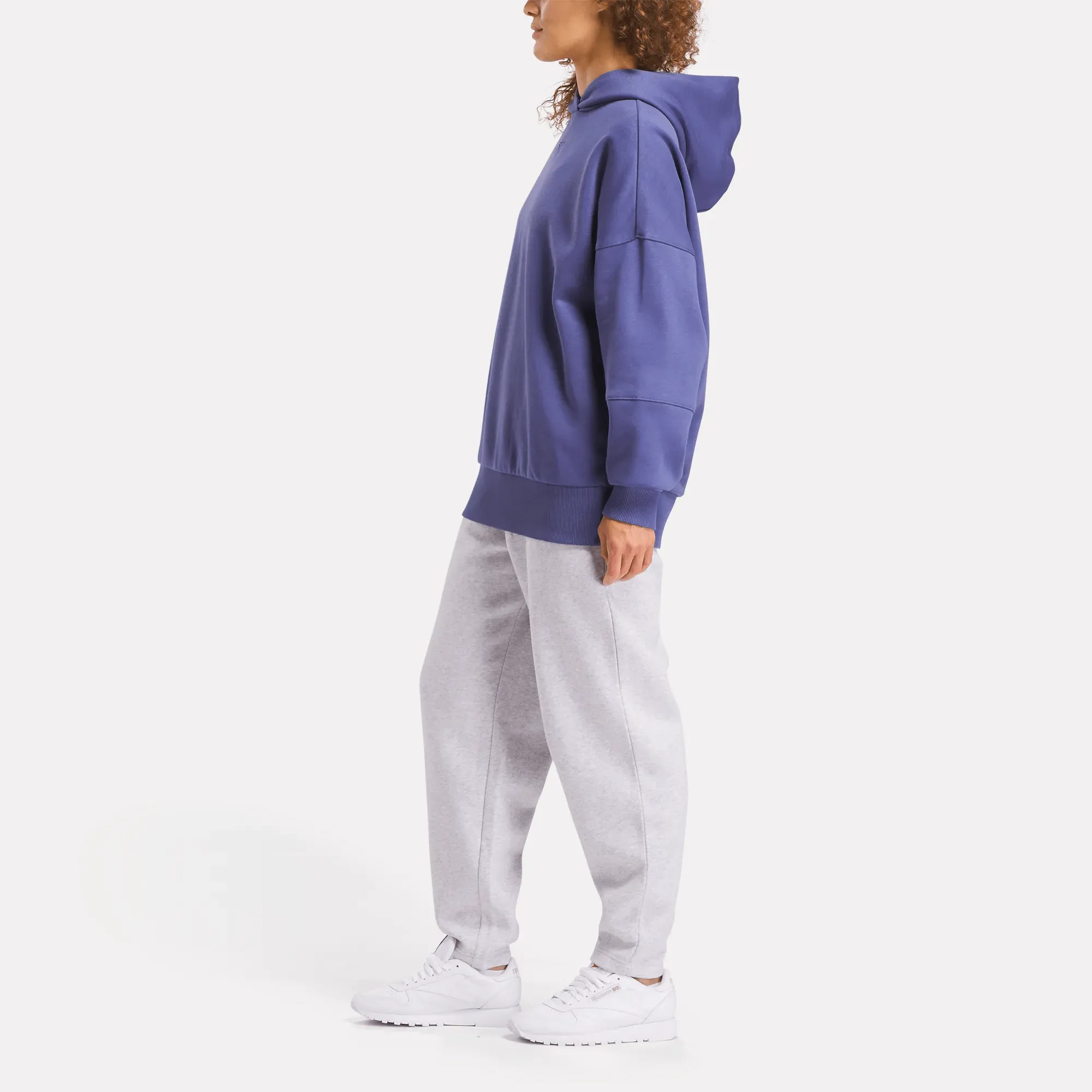 Reebok Schuhe Damen Lux Übergroße Kapuzenjacke
