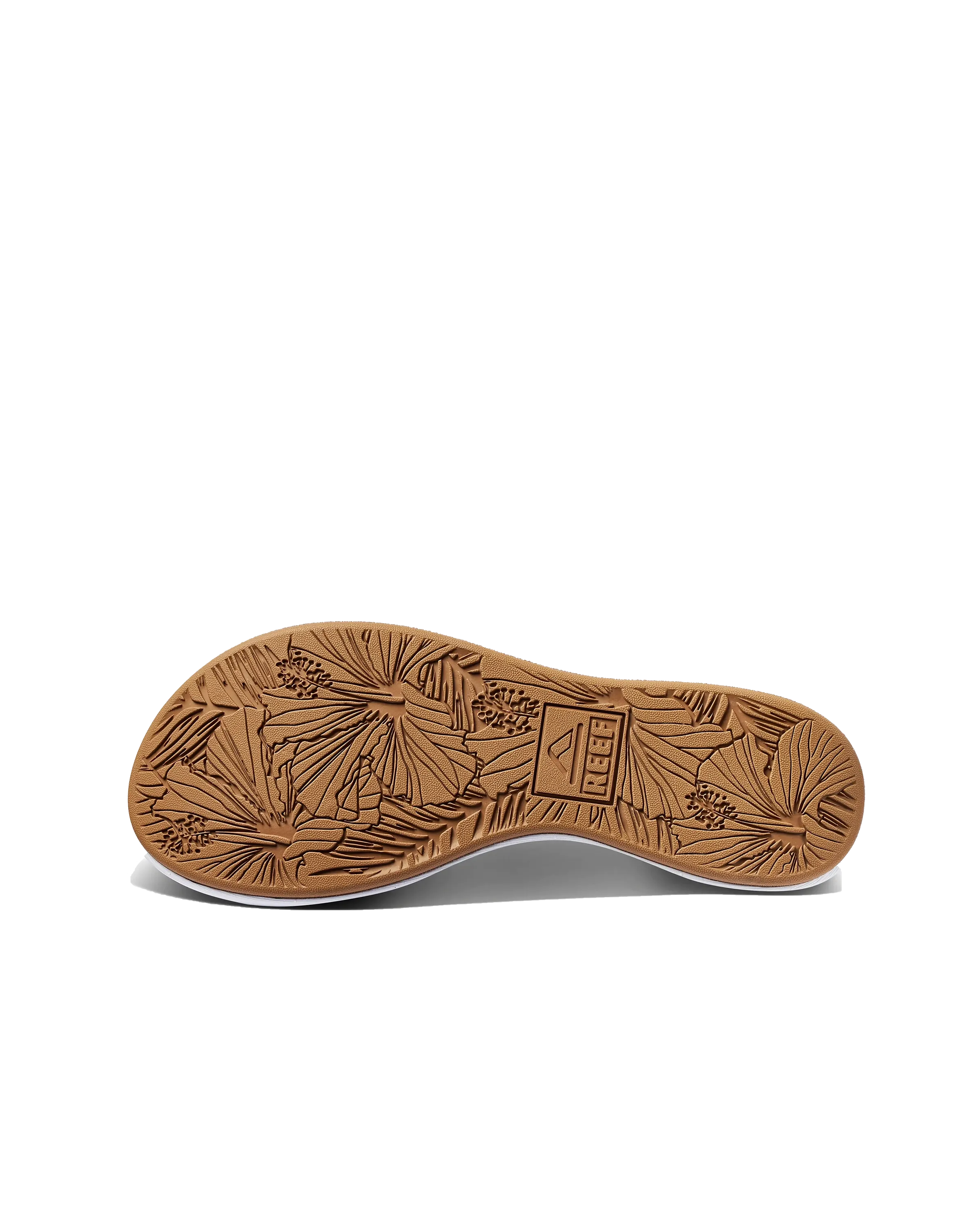 Reef Shoes Cushion Cloud Flip Flops in Weiß & Hellbraun
