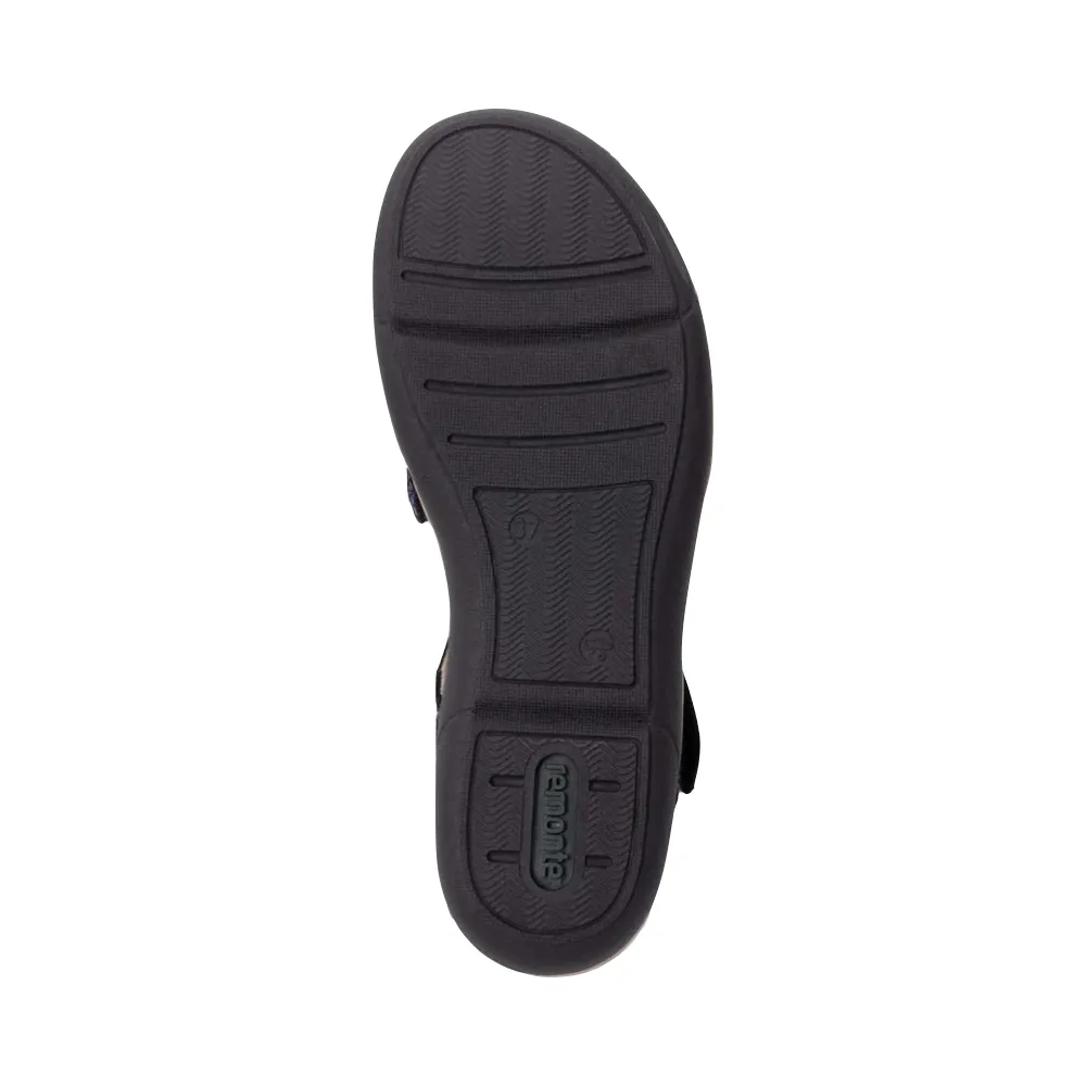Remonte Damen Jocelyn 60 Sandale in Schwarz Multicolor