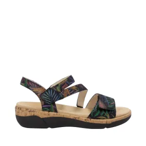 Remonte Damen Jocelyn 60 Sandale in Schwarz Multicolor