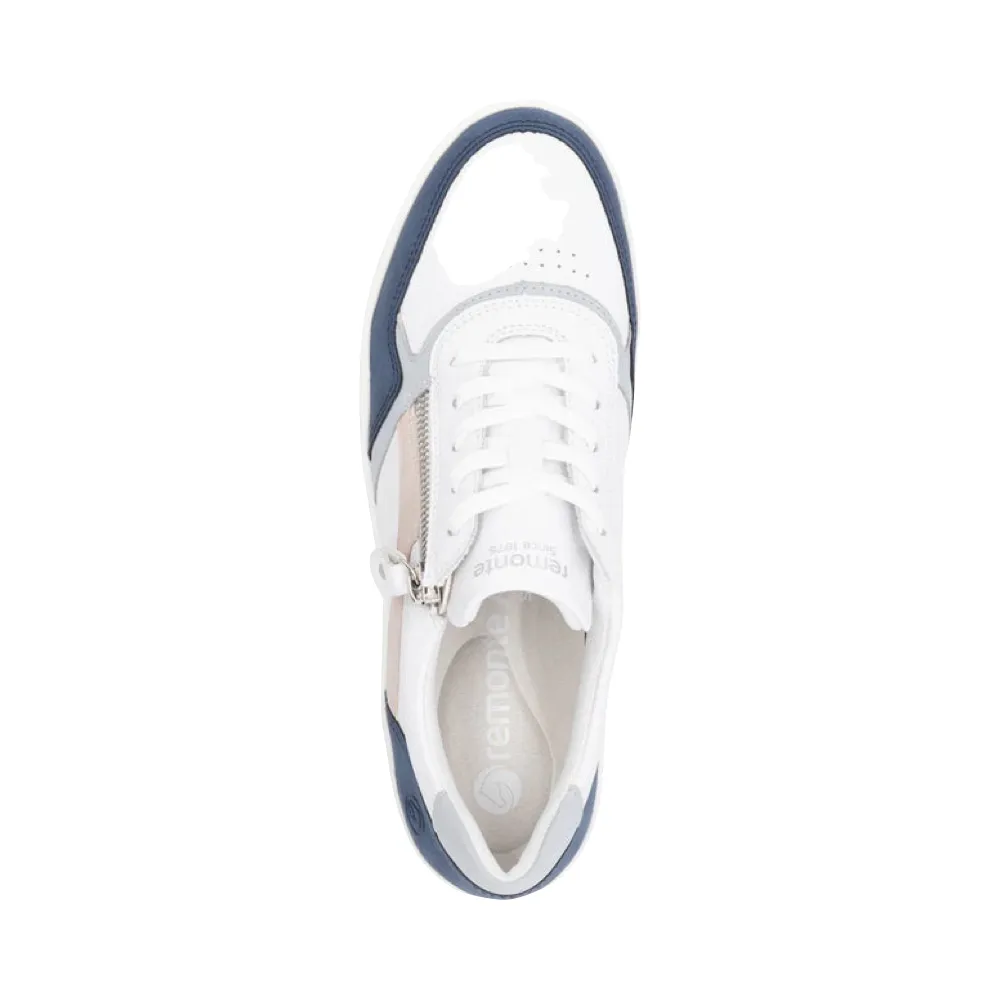 Remonte Damen Kendra 01 Sneaker in Weiß/Jeans