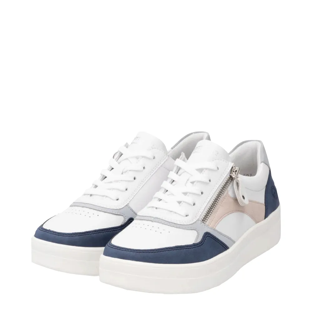 Remonte Damen Kendra 01 Sneaker in Weiß/Jeans