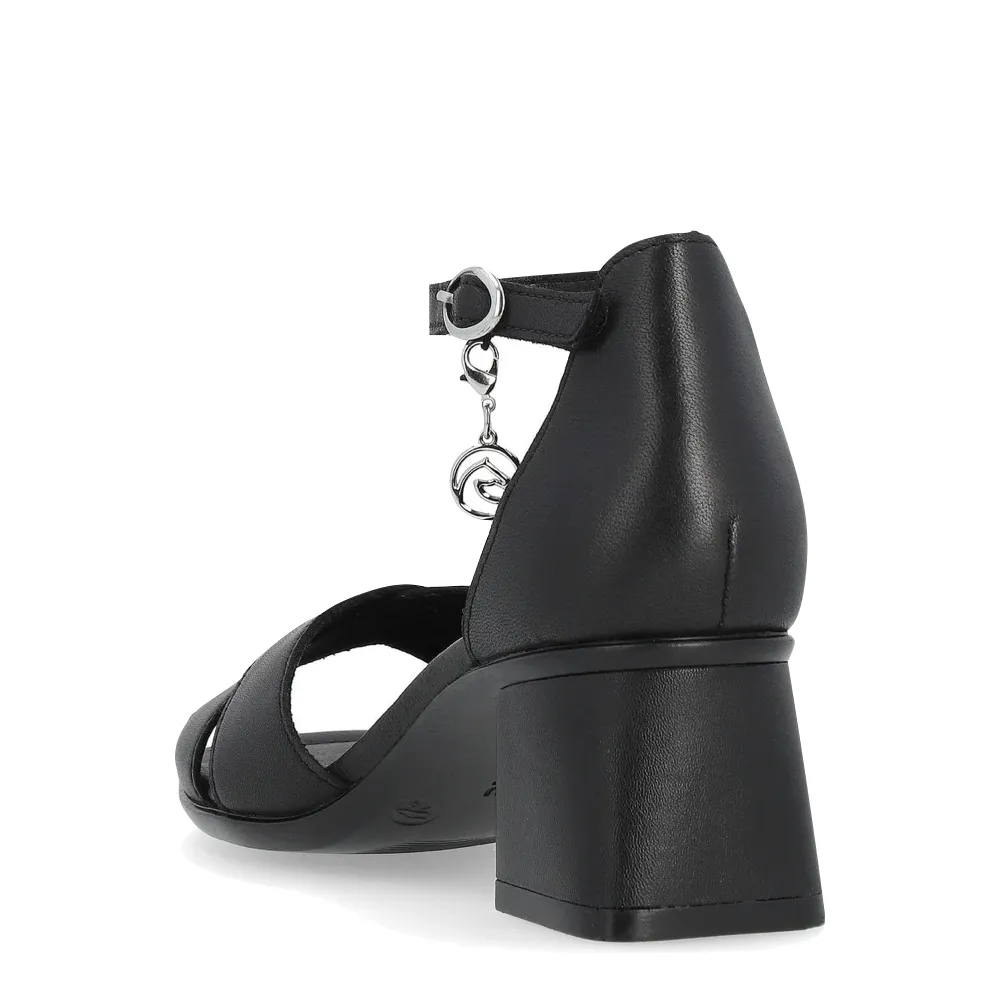 Remote Women's Dorina 50 schwarze Absatzsandale in Schwarz