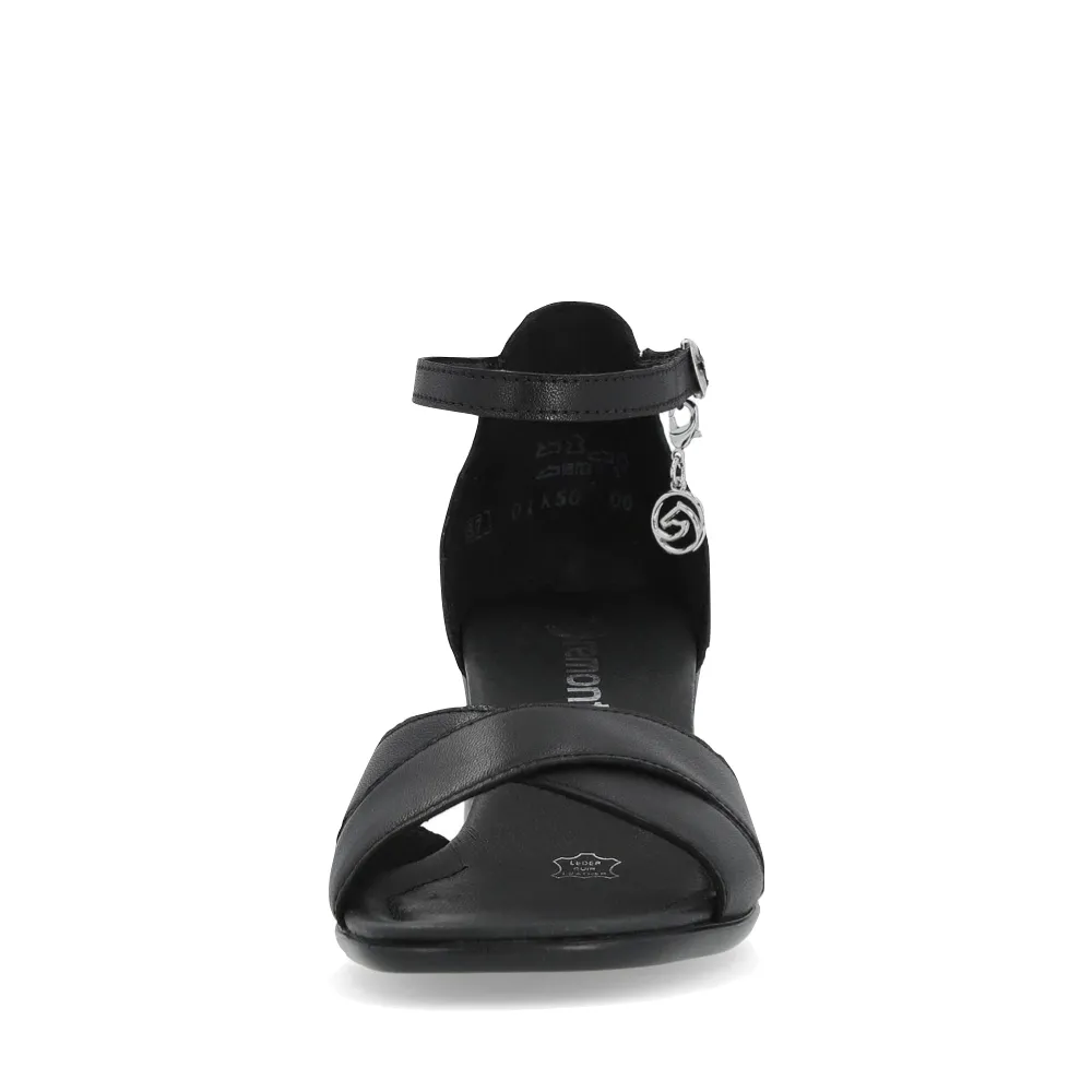 Remote Women's Dorina 50 schwarze Absatzsandale in Schwarz