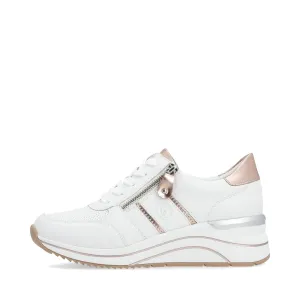 Remote Women's Eleni 04 Keil-Sneaker in Weiß-Kombination