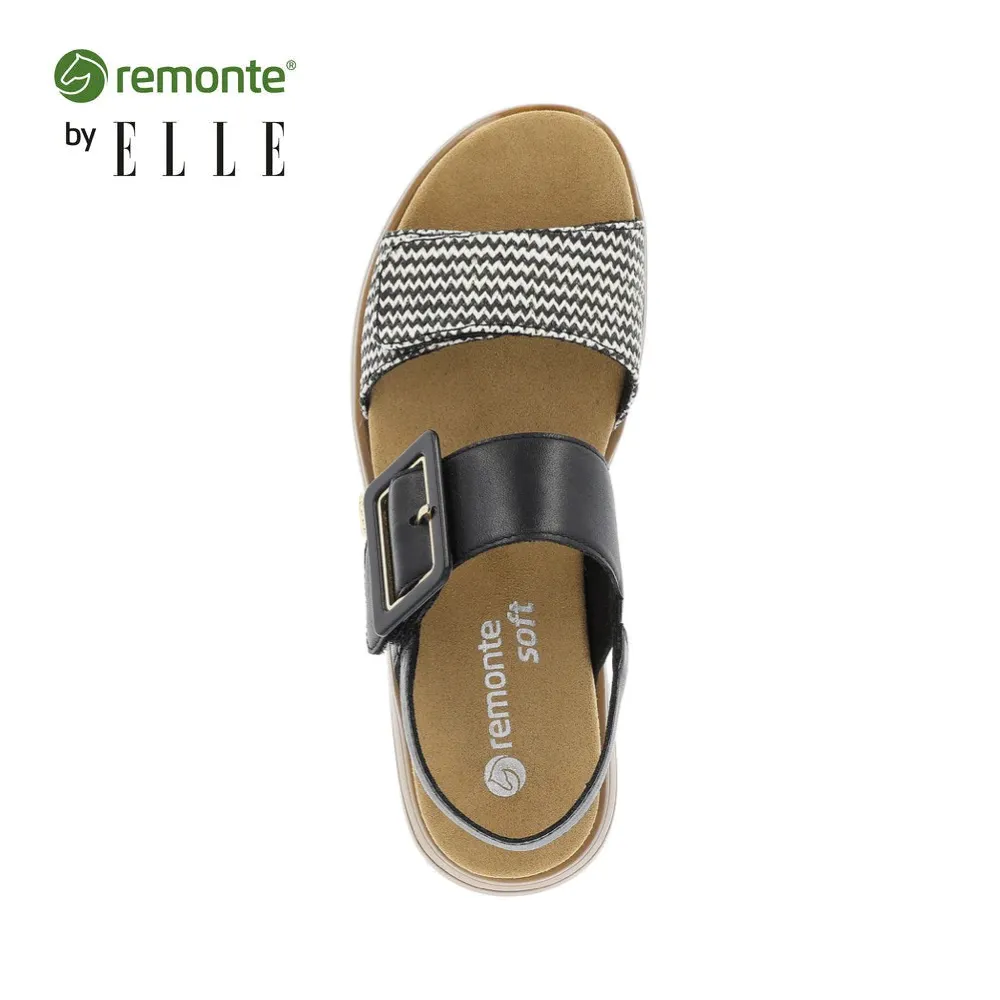 Remote Damen Jocelyn 53 Sandale in Schwarz Multi