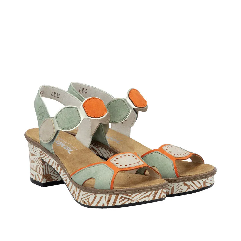 RIEKER FANNI SANDALETTE 6387691 - MEHRFARBIG