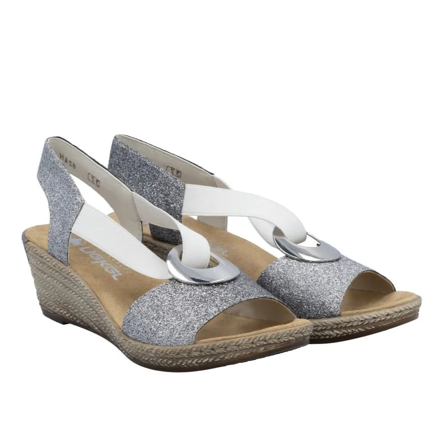 RIEKER FANNI SANDALETTE - SILBER - 624H692