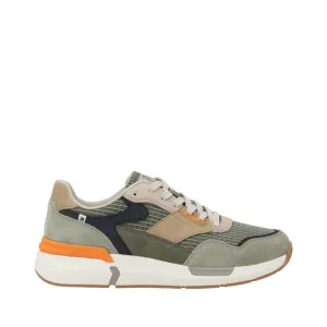 Rieker Herren Justus 02 Sneaker in Pistazie/Pazifik/Olive