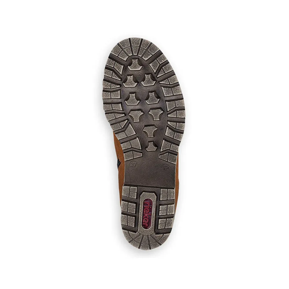 Rieker Schuhe 785F8-22 Braunes Knöchelband / Reißverschluss RTex