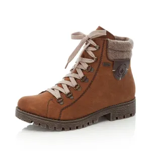 Rieker Schuhe 785F8-22 Braunes Knöchelband / Reißverschluss RTex
