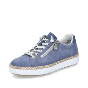 Rieker Schuhe M2940-10 Denim Blue Bungee/Seitlicher Reißverschluss