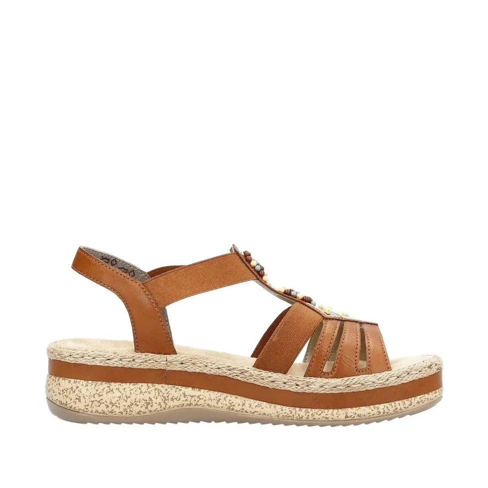 Rieker Schuhe V0921-24 Schlupfmodell Cognac