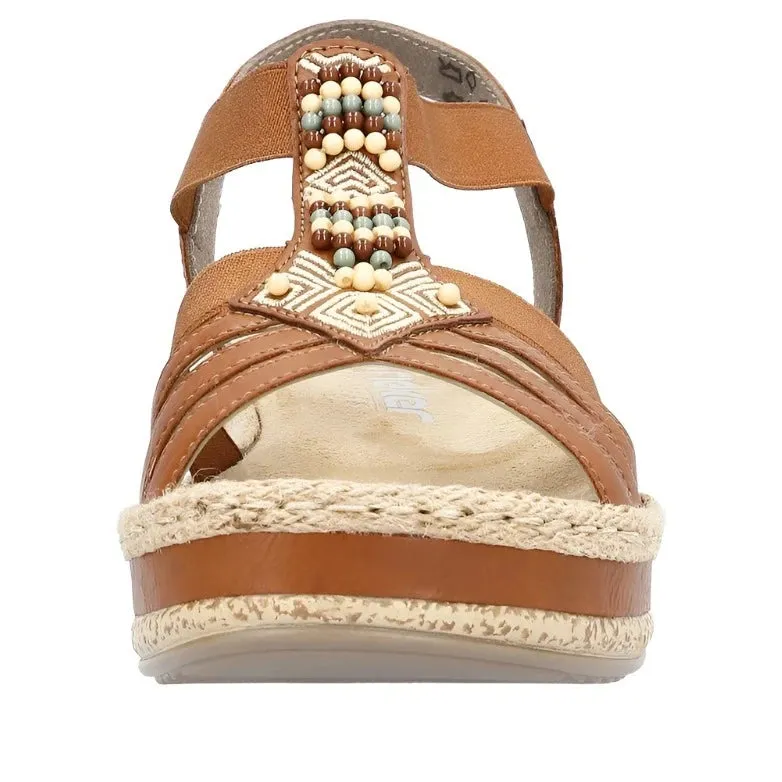 Rieker Schuhe V0921-24 Schlupfmodell Cognac