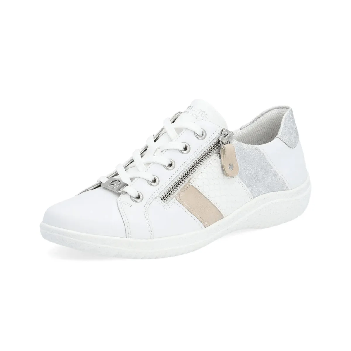 Rieker Damen Louann D1E00-81 Weiß/Rosa/Eis