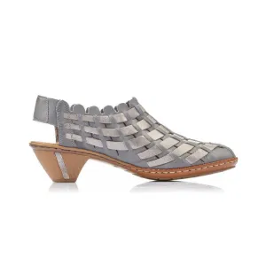 Rieker Damen 46778-13 Sina Blau/Zinn