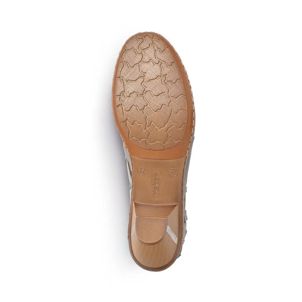 Rieker Damen 46778-13 Sina Blau/Zinn