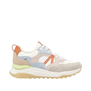 Rieker Damen Akilah 01 Sneaker in Eisberg/Schmutzigweiß/Hellrosa