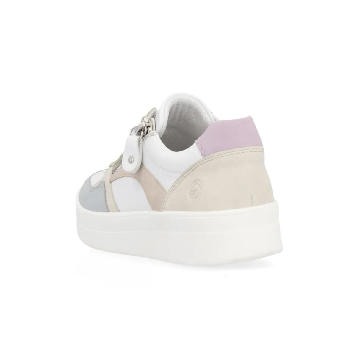 Rieker Damen Kendra D0J01-87 Blau/Weiß/Creme/Rosa/Mauve/Hellminze
