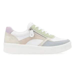 Rieker Damen Kendra D0J01-87 Blau/Weiß/Creme/Rosa/Mauve/Hellminze