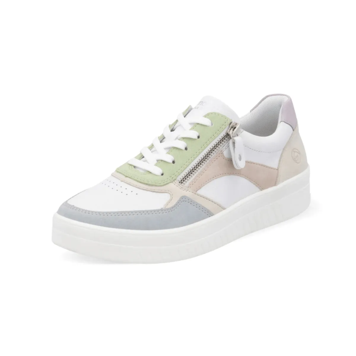 Rieker Damen Kendra D0J01-87 Blau/Weiß/Creme/Rosa/Mauve/Hellminze