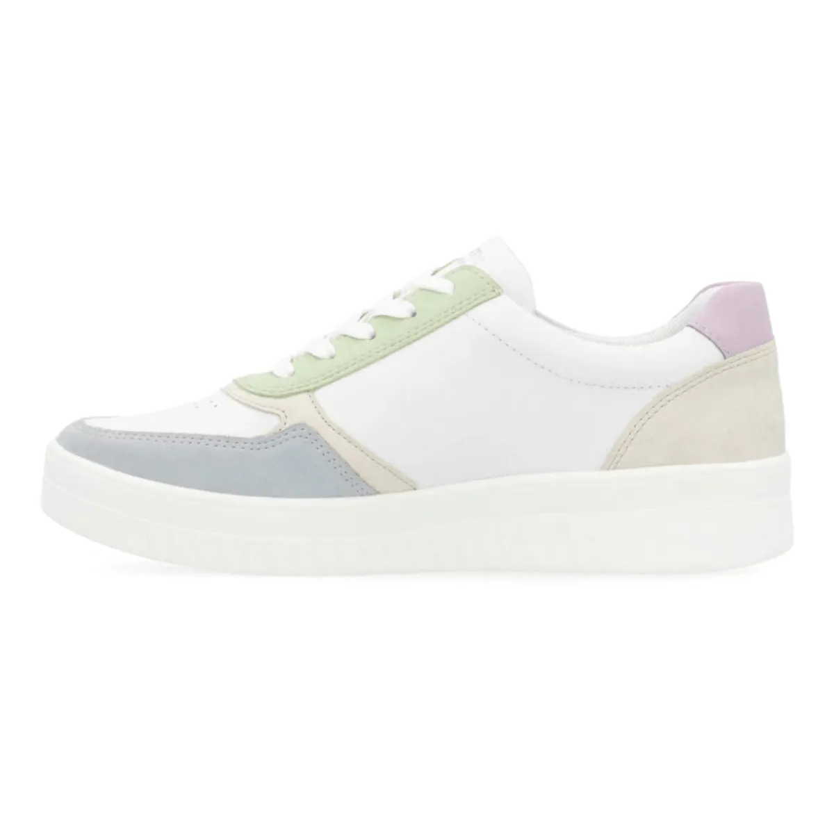 Rieker Damen Kendra D0J01-87 Blau/Weiß/Creme/Rosa/Mauve/Hellminze