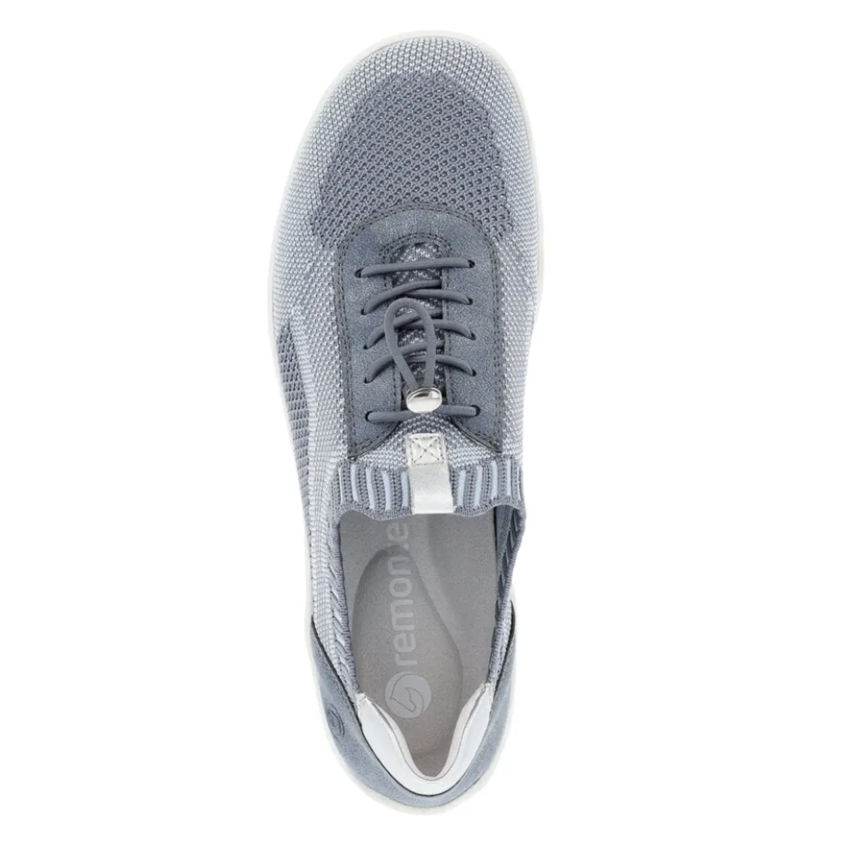 Rieker Damen R3518-15 Liv Jeans-Blau/Adria/Silber Mesh