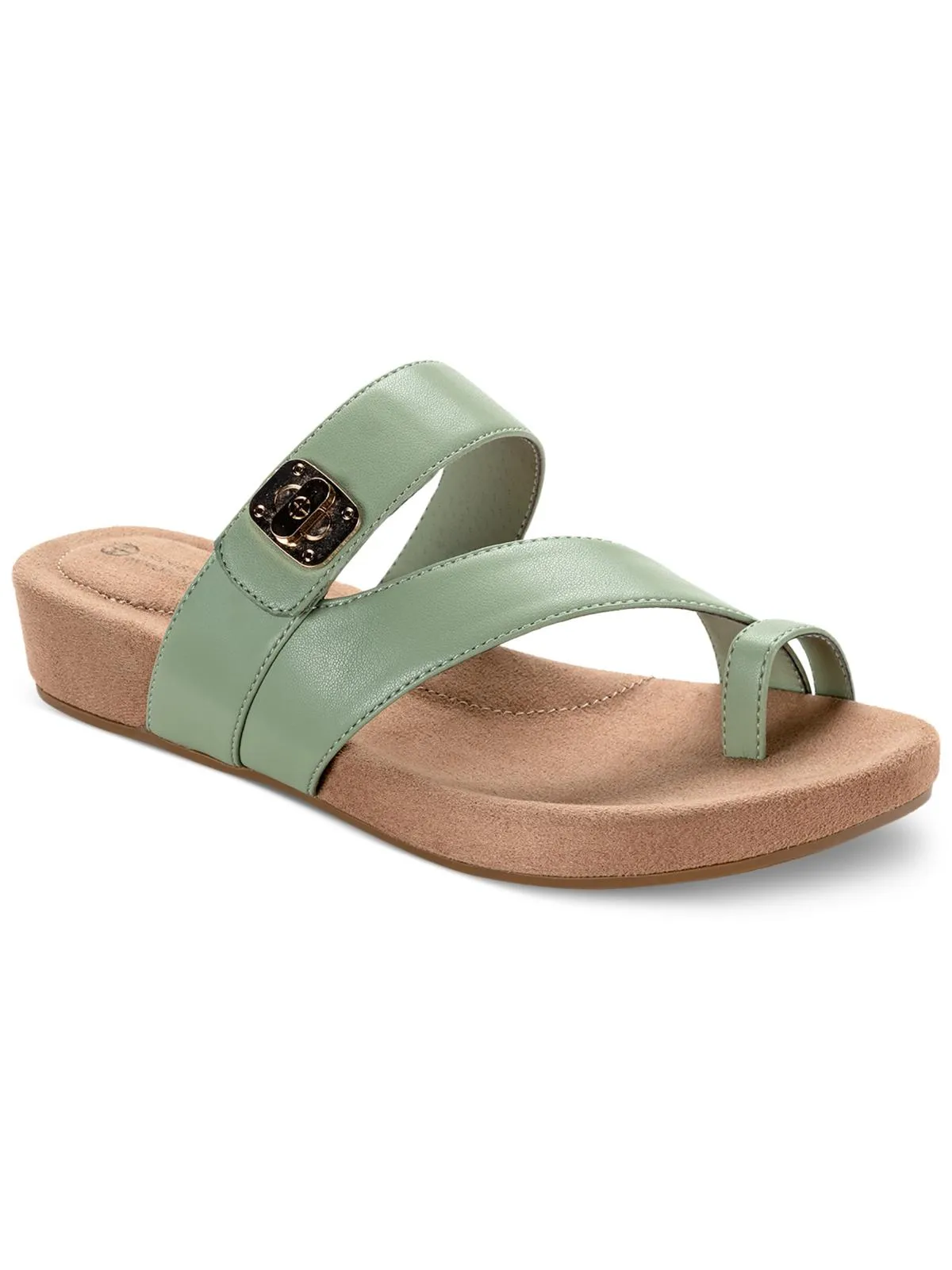 Rilleyy Damen Kunstleder Zehensteg Sandalen Ecco Schuhe