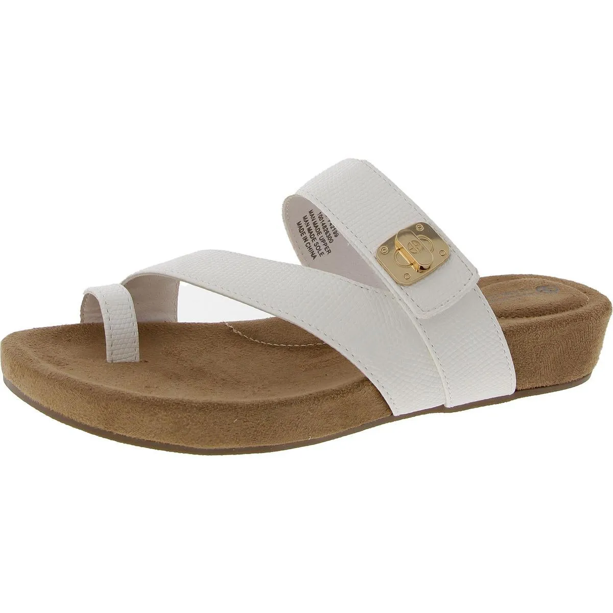 Rilleyy Damen Kunstleder Zehensteg Sandalen Ecco Schuhe