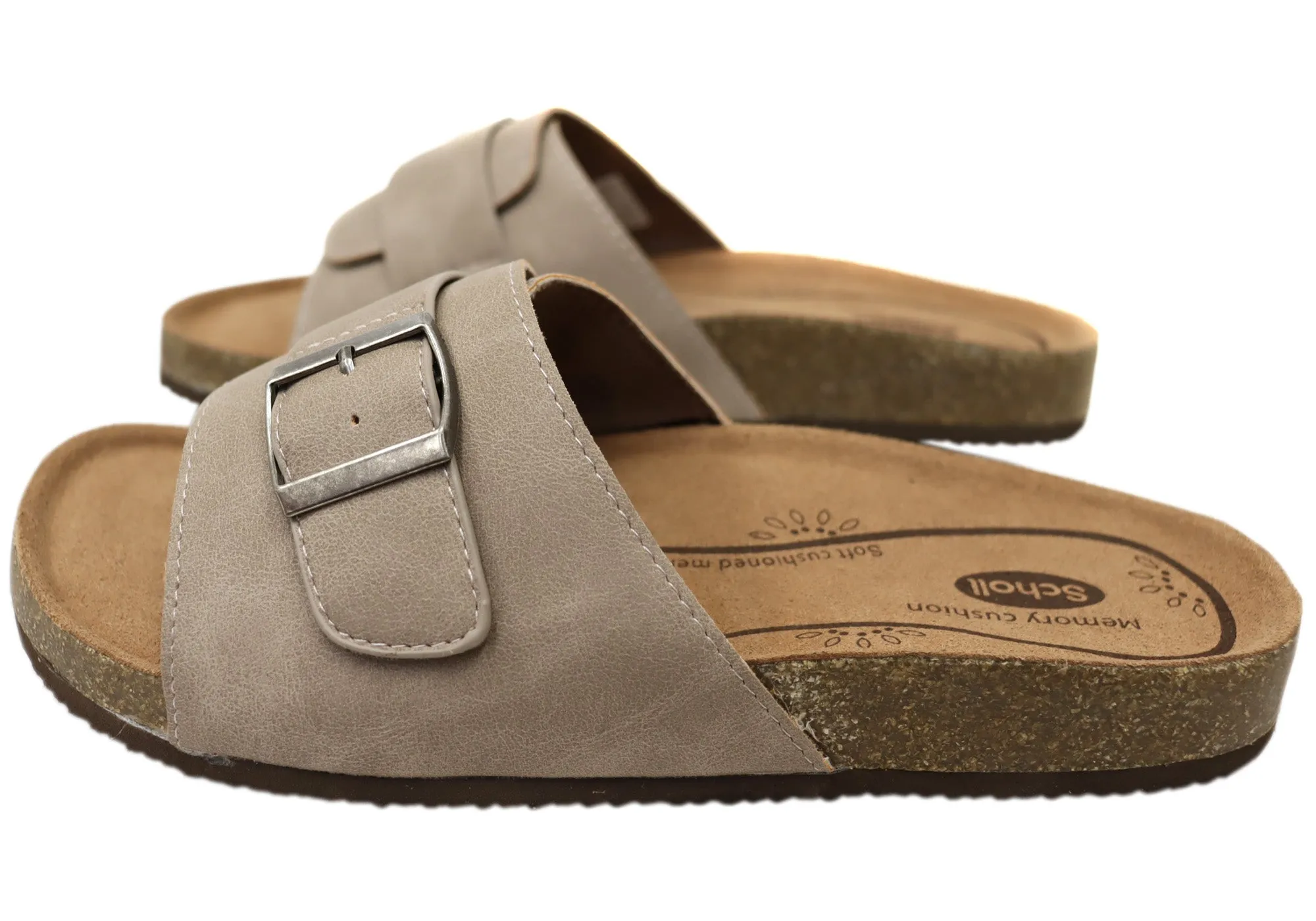 Scholl Orthaheel Brine Damen Bequeme Slides Sandalen Scholl Orthaheel Schuhe