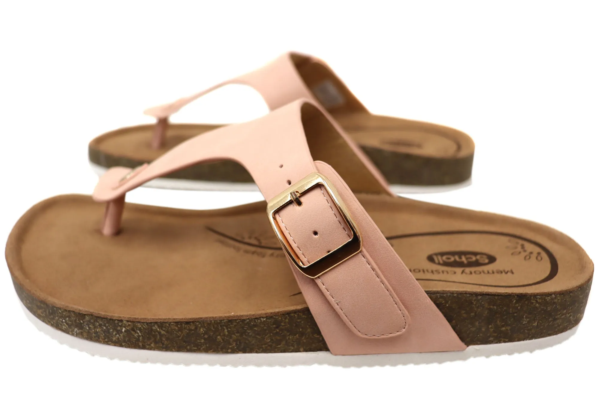 Scholl Orthaheel Brittany Damen Bequeme Zehensteg-Sandalen Scholl Orthaheel Schuhe