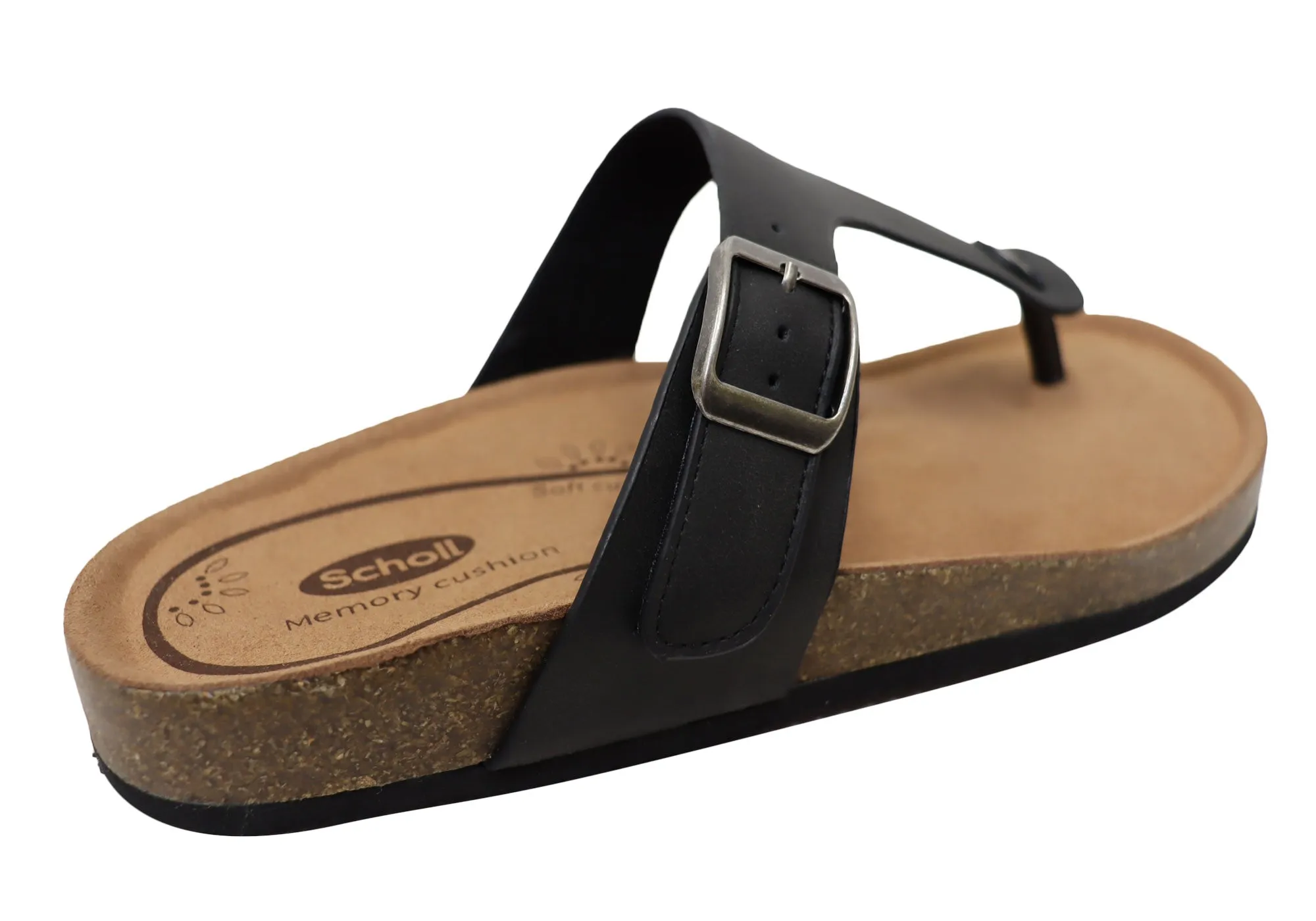 Scholl Orthaheel Brittany Damen Bequeme Zehensteg-Sandalen Scholl Orthaheel Schuhe