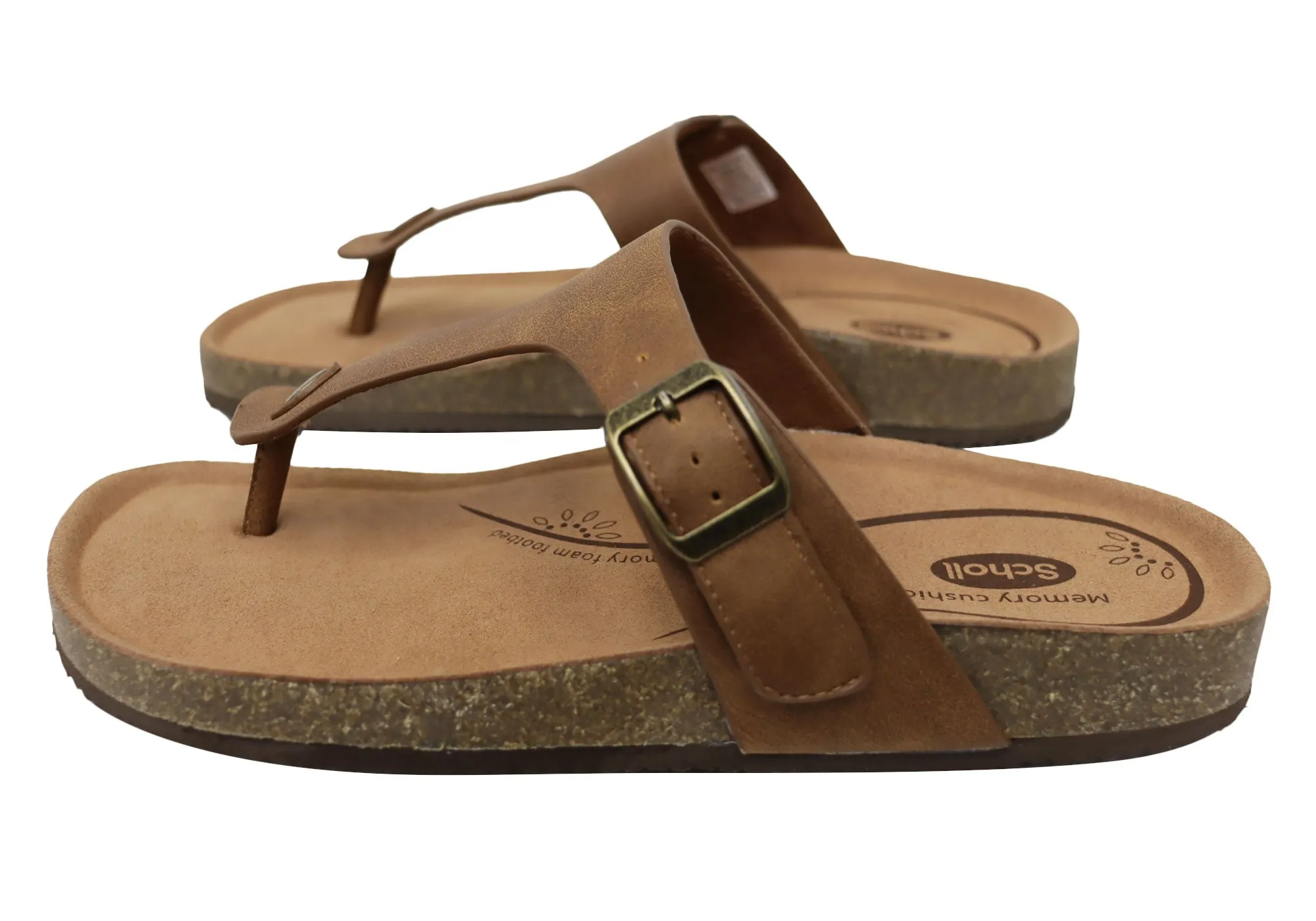 Scholl Orthaheel Brittany Damen Bequeme Zehensteg-Sandalen Scholl Orthaheel Schuhe