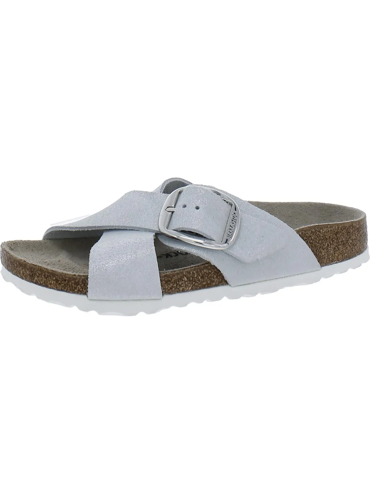 Siena Big Buckle Wildleder Damen Wildleder Riemchensandalen